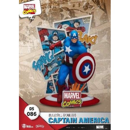 D-STAGE MARVEL COMICS CAPTAIN AMERICA STATUE FIGURE DIORAMA