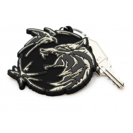 THE WITCHER LOGO RUBBER KEYCHAIN