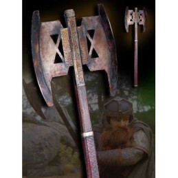 NOBLE COLLECTIONS THE LORD OF THE RINGS GIMLI AXE REPLICA 115CM