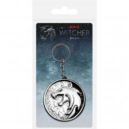 PYRAMID INTERNATIONAL THE WITCHER WOLF MEDAL METAL KEYCHAIN