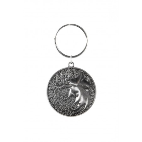 THE WITCHER WOLF MEDAL METAL KEYCHAIN
