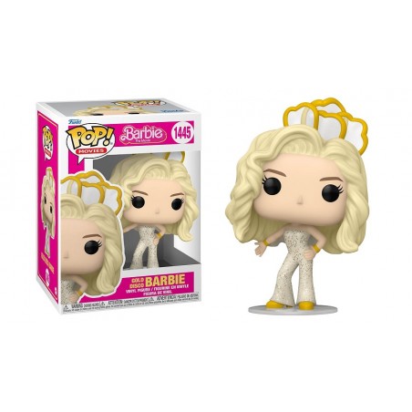 FUNKO POP! BARBIE MOVIE GOLD DISCO BARBIE BOBBLE HEAD FIGURE