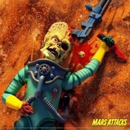 MARS ATTACKS ULTIMATES MARTIAN (SMASHING THE ENEMY) ACTION FIGURE SUPER7