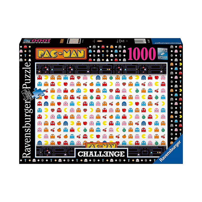 PAC-MAN CHALLENGE CHALLENGE 1000 PEZZI JIGSAW PUZZLE RAVENSBURGER