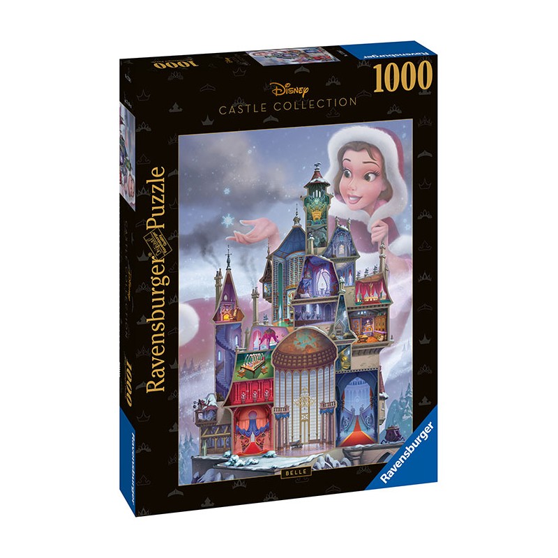 RAVENSBURGER DISNEY CASTLE COLLECTION BELLE BEAUTY AND THE BEAST 1000 PIECES JIGSAW PUZZLE 50x70cm