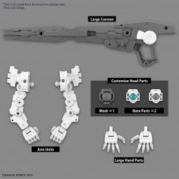 30MM OPTIONAL PARTS SET 11 LARGE CAN/ARM 1/144 MODEL KIT BANDAI