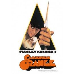 CLOCKWORK ORANGE ARANCIA MECCANICA METAL TIN SIGN TARGA METALLO 20X29