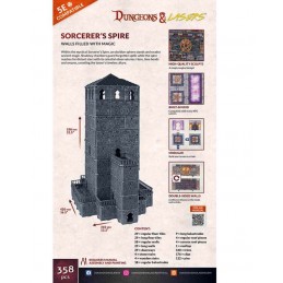 DUNGEONS AND LASERS SORCERER'S SPIRE AMBIENTAZIONE MINIATURES GAME ARCHON STUDIO