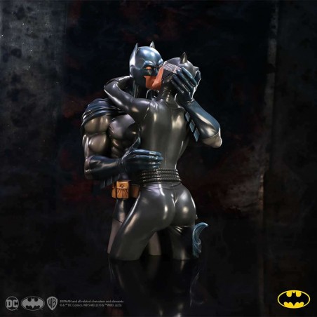 DC COMICS BATMAN AND CATWOMAN SCULPTURE RESINA BUSTO STATUA