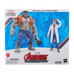 HASBRO MARVEL LEGENDS GRAY HULK VS DR. BRUCE BANNER ACTION FIGURE