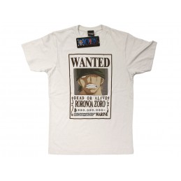 MAGLIA T SHIRT ONE PIECE ZORO WANTED