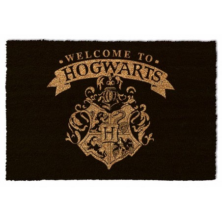 HARRY POTTER DOORMAT WELCOME TO HOGWARTS BLACK 40X60CM