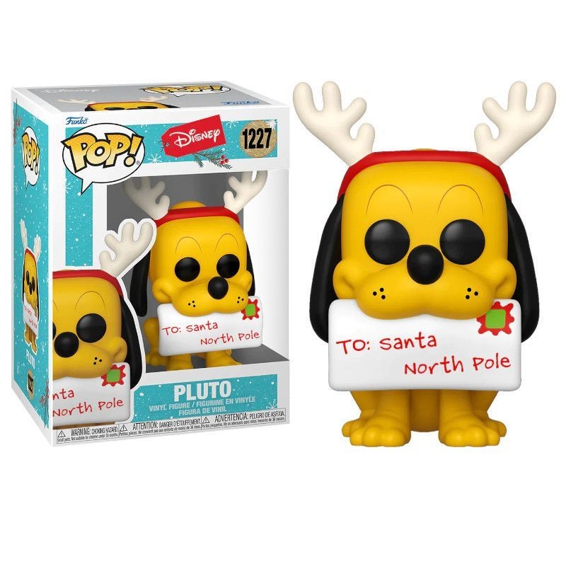 FUNKO FUNKO POP! DISNEY HOLIDAY PLUTO BOBBLE HEAD FIGURE