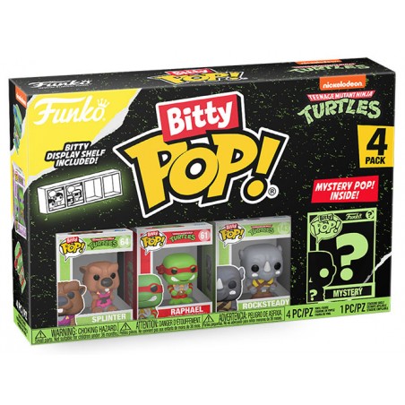 FUNKO BITTY POP! TMNT 4 PACK SPLINTER VINYL MINI FIGURE