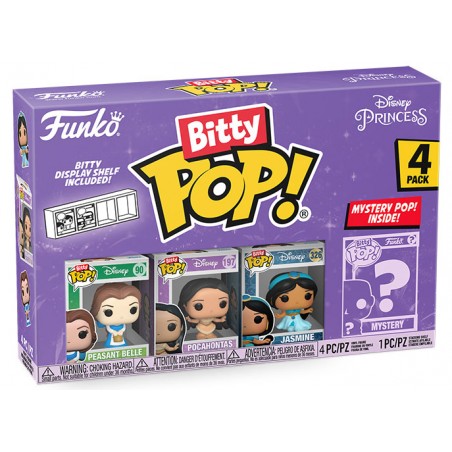 FUNKO BITTY POP! DISNEY PRINCESS 4 PACK BELLE VINYL MINI FIGURE