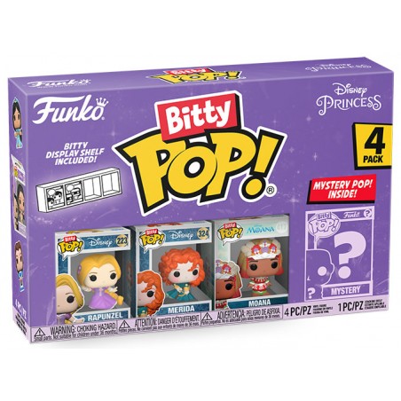 FUNKO BITTY POP! DISNEY PRINCESS 4 PACK RAPUNZEL VINYL MINI FIGURE