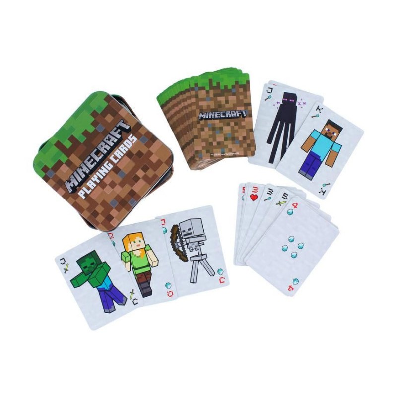 MINECRAFT POKER PLAYING CARDS MAZZO CARTE DA GIOCO PALADONE PRODUCTS
