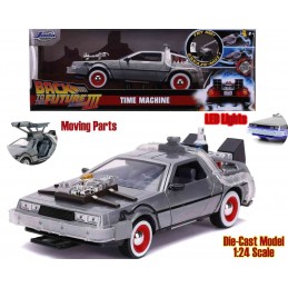 BACK TO THE FUTURE PART III DELOREAN DIE CAST 1/24 MODEL SIMBA TOYS