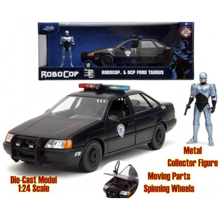 ROBOCOP FORD TAURUS WITH ROBOCOP FIGURE DIE CAST 1/24 MODEL