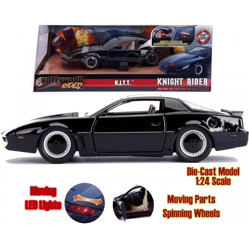 KNIGHT RIDER SUPERCAR K.I.T.T. PONTIAC TRANS AM DIE CAST WITH LIGHTS 1/24 MODEL SIMBA TOYS