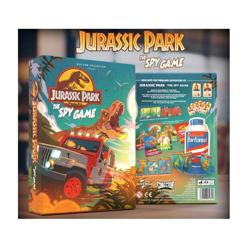 DOCTOR COLLECTOR JURASSIC PARK THE SPY GAME BOARDGAME
