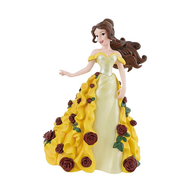 LA BELLA E LA BESTIA BELLE BOTANICALS STATUA FIGURE ENESCO