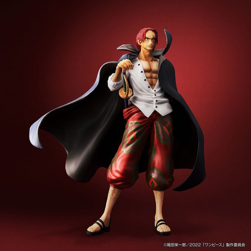 BANDAI ONE PIECE RED ICHIBANSHO SHANKS STATUE FIGURE