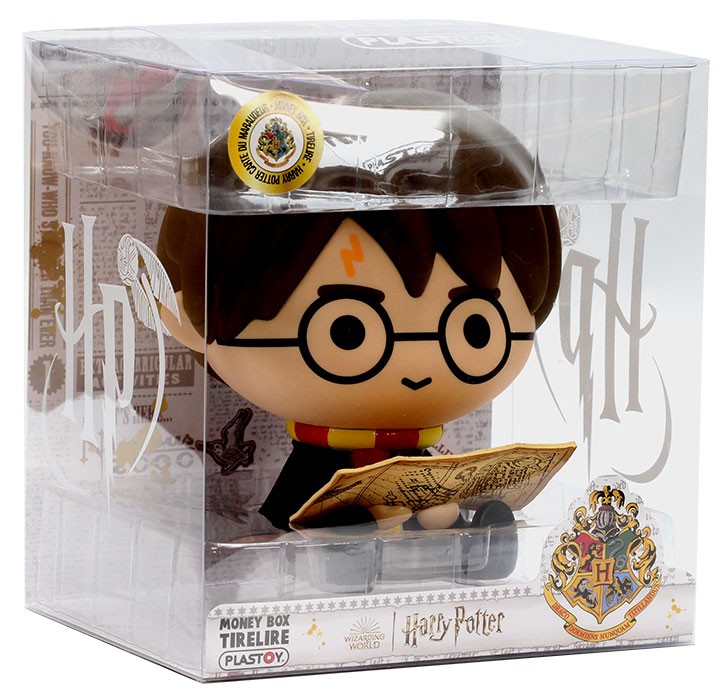 PLASTOY HARRY POTTER CON BOCCINO D'ORO CHIBI BANK 15 CM FIGURE SALV