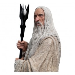 LORD OF THE RINGS SARUMAN AND THE FIRE OF ORTHANC 33CM STATUA FIGURE WETA