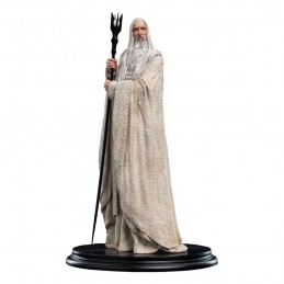 WETA LORD OF THE RINGS SARUMAN AND THE FIRE OF ORTHANC 33CM STATUE FIGURE