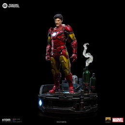 IRON STUDIOS MARVEL COMICS IRON MAN UNLEASHED ART SCALE DELUXE 1/10 STATUE FIGURE