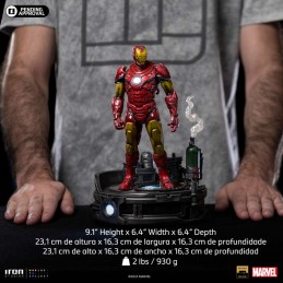 IRON STUDIOS MARVEL COMICS IRON MAN UNLEASHED ART SCALE DELUXE 1/10 STATUE FIGURE