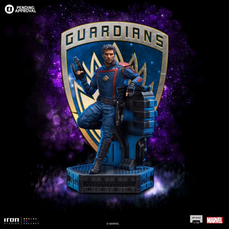 IRON STUDIOS GUARDIANS OF THE GALAXY VOL 3 STAR-LORD ART SCALE 1/10 STATUE FIGURE