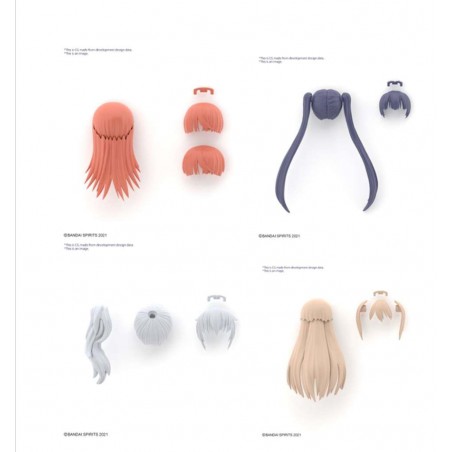 30MS OPTIONAL HAIRPARTS STYLE ALL 4 PER MODEL KIT
