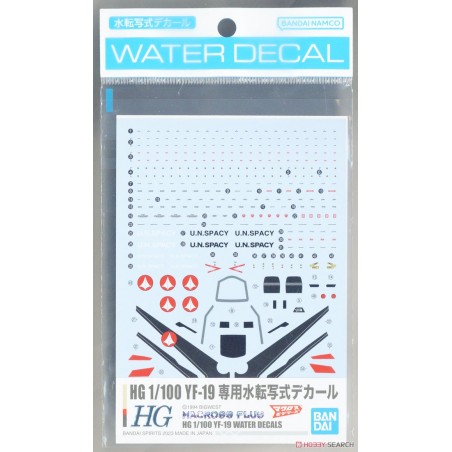 HG 1/100 YF-19 WATER DECALS MODEL KIT
