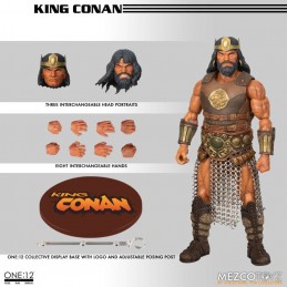 CONAN THE BARBARIAN KING CONAN ONE:12 ACTION FIGURE MEZCO TOYS