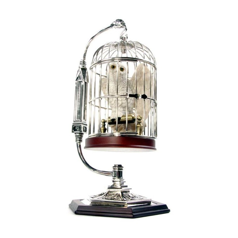 NOBLE COLLECTIONS HARRY POTTER HEDWIG AND CAGE FIGURE REPLICA