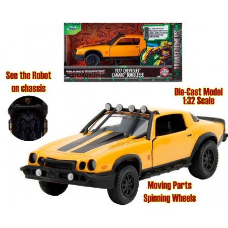 TRANSFORMERS RISE OF THE BEASTS BUMBLEBEE 1977 CHEVROLET CAMARO DIE CAST 1/32 MODEL