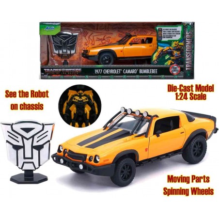 TRANSFORMERS RISE OF THE BEASTS BUMBLEBEE 1977 CHEVROLET CAMARO DIE CAST 1/24 MODEL