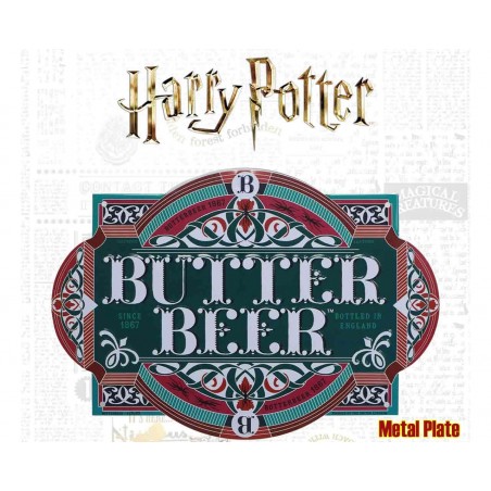 HARRY POTTER BUTTER BEER TIN SIGN REPLICA