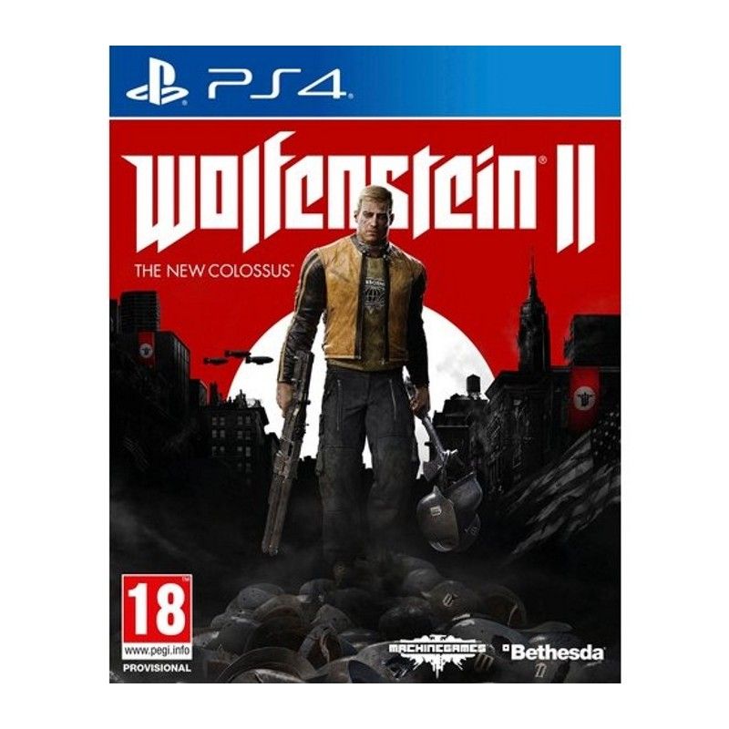 WOLFENSTEIN 2 THE NEW COLOSSUS PS4 PLAYSTATION 4 NUOVO ITALIANO