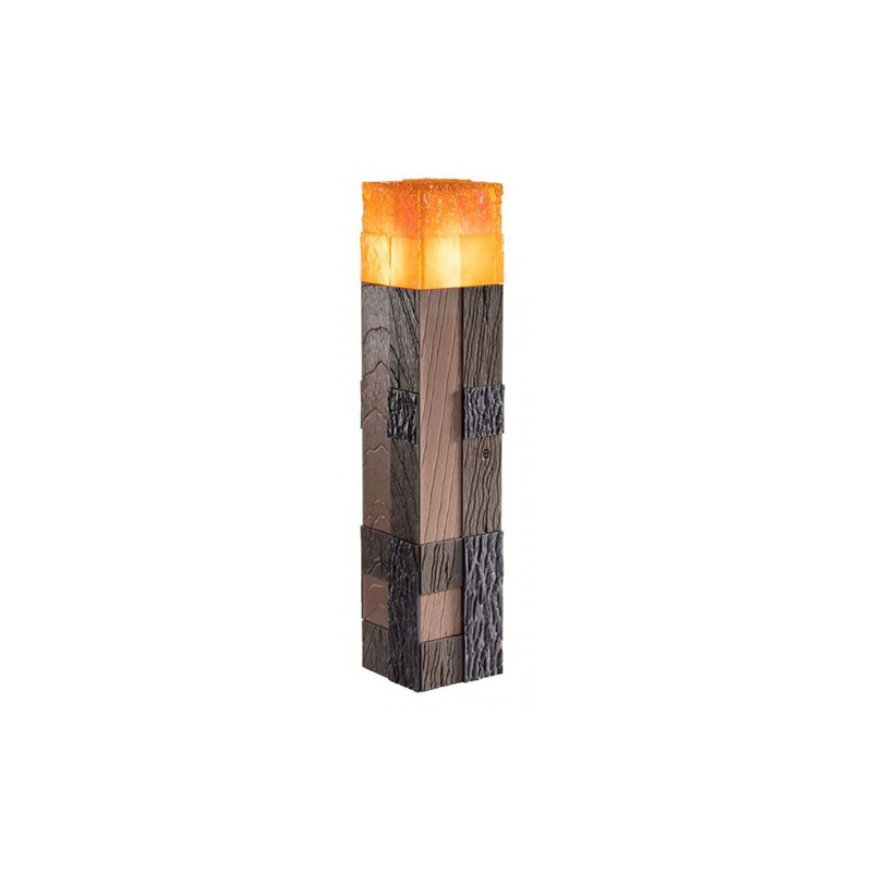 NOBLE COLLECTIONS MINECRAFT 3D LAMP TORCH ILLUMINATING COLLECTOR REPLICA