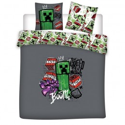AYMAX MINECRAFT DOUBLE DUVET COVER AND PILLOWCASES