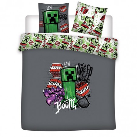 MINECRAFT DOUBLE DUVET COVER AND PILLOWCASES