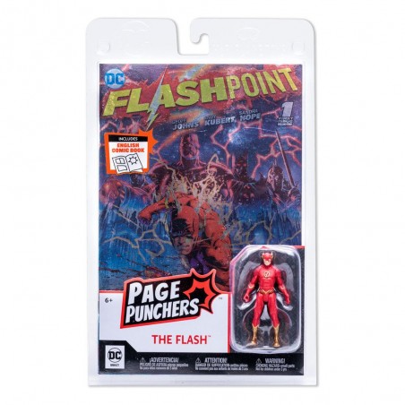 DC FLASH FLASHPOINT PAGE PUNCHERS METALLIC COVER VARIANT ACTION FIGURE