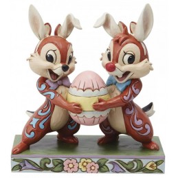 ENESCO CHIP AND DALE EASTER EGG STATUE FIGURE