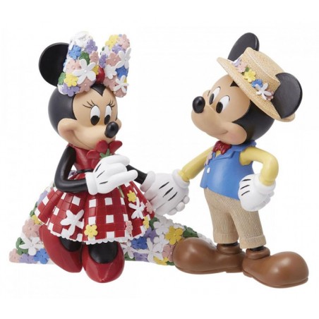 MICKEY AND MINNIE MOUSE BOTANICAL STATUE FIGURE