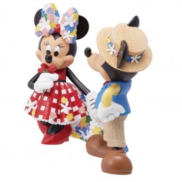 ENESCO MICKEY AND MINNIE MOUSE BOTANICAL STATUE FIGURE