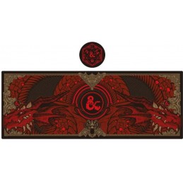 FANATTIK DUNGEONS AND DRAGONS XL DESK MAT AND COASTER