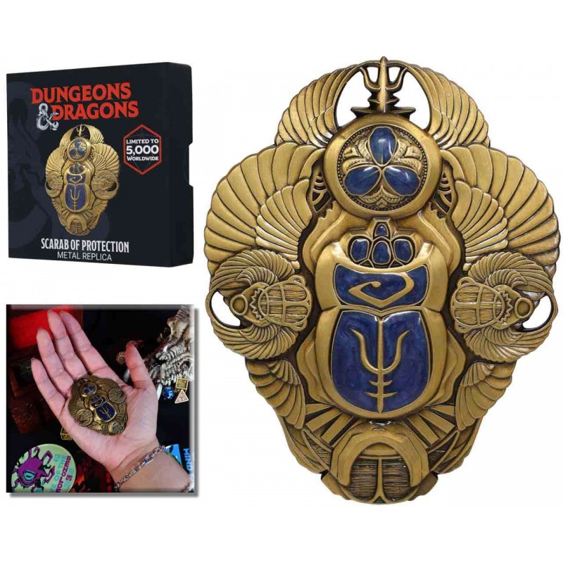 FANATTIK DUNGEONS AND DRAGONS SCARAB OF PROTECTION METAL REPLICA